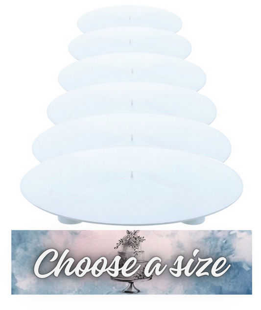 Separator White Cake Plates