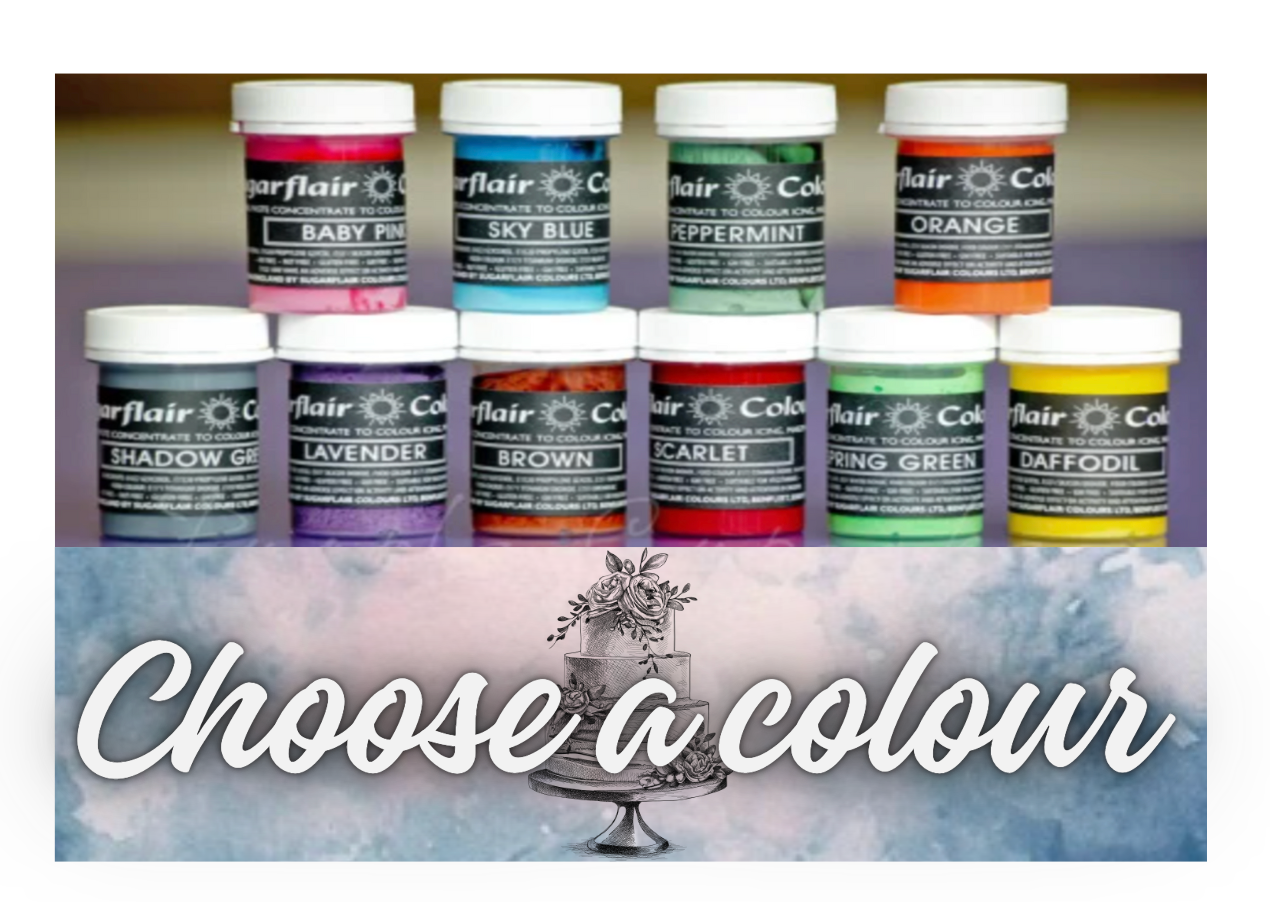 SUGARFLAIR PASTEL PASTE  25g - CHOOSE A COLOUR