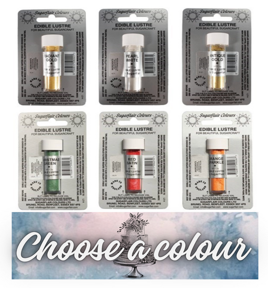 Sugarflair Lustre -Choose A Colour