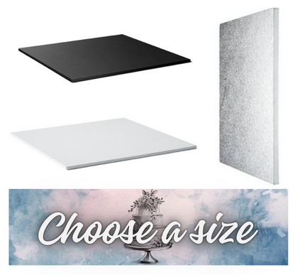 Masonite Oblong Cake Board (PACK OF 25) CHOOSE A COLOUR AND SIZE