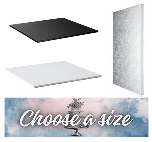 Masonite Oblong Cake Board (PACK OF 25) CHOOSE A COLOUR AND SIZE