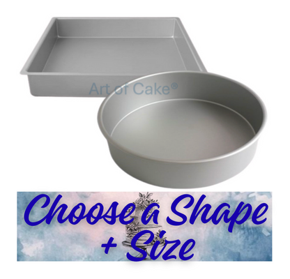 CAKE BAKING-TIN (PME) SOLID BASE-CHOOSE A SIZE & SHAPE