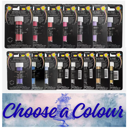 SUGARFLAIR SPARKLE - Dust 2g-Non Edible CHOOSE A COLOUR