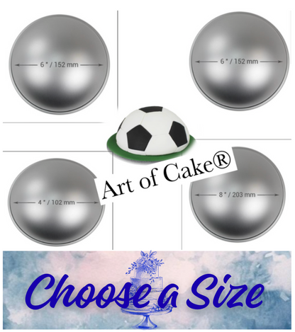 CAKE BAKING BALL PAN TIN-(PME) CHOOSE A SIZE