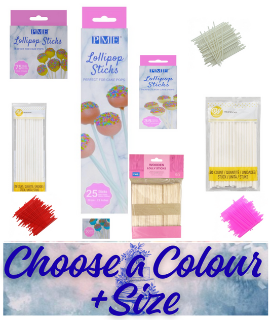Lollipop sticks/ Lolly stick ---CHOOSE A SIZE