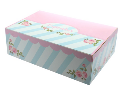 6 cupcake/ Muffin Boxes CHOOSE A COLOUR