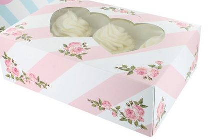6 cupcake/ Muffin Boxes CHOOSE A COLOUR