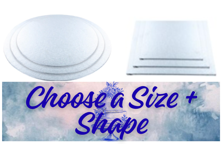 Double Thick Cut Edge Cake Card  Pack of 25   CHOOSE A SIZE & SHAPE