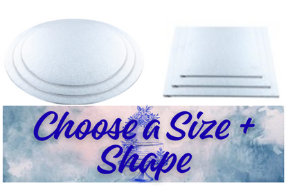 Double Thick Cut Edge Cake Card  Pack of 25   CHOOSE A SIZE & SHAPE