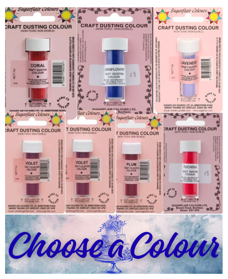 Sugarflair  Craft Dusting -275ml CHOOSE A COLOUR