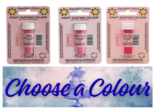 SUGARFLAIR CRAFT DUSTING NON EDIBLE - CHOOSE A COLOUR