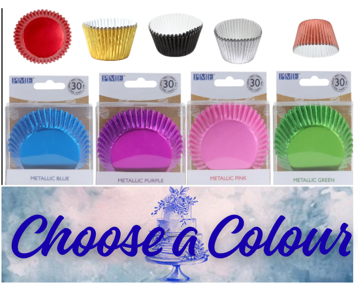 PME Baking cases 30/pk   CHOOSE A COLOUR