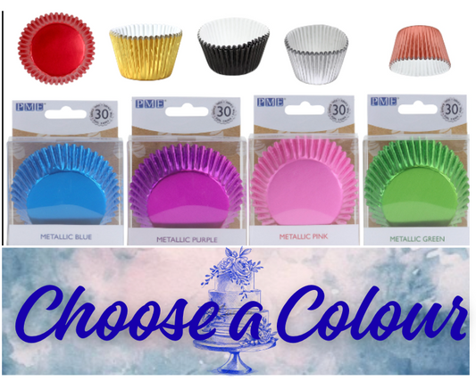 PME Baking cases 30/pk   CHOOSE A COLOUR