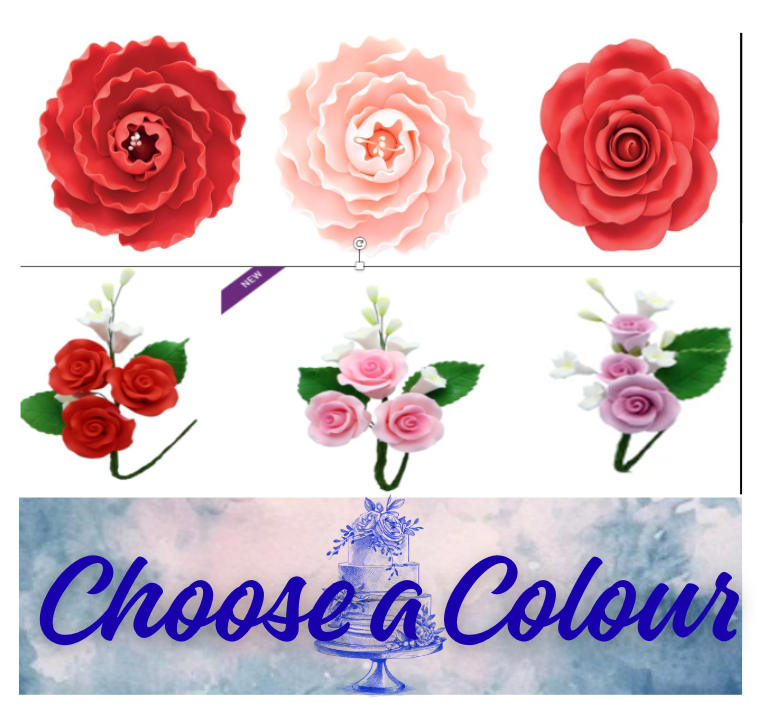 SUGAR FLOWER SPRAY CHOOSE A STYLE