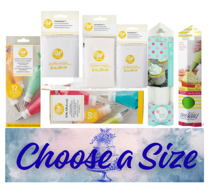 PIPING BAGS-DISPOSABLE -Wilton CHOOSE A SIZE