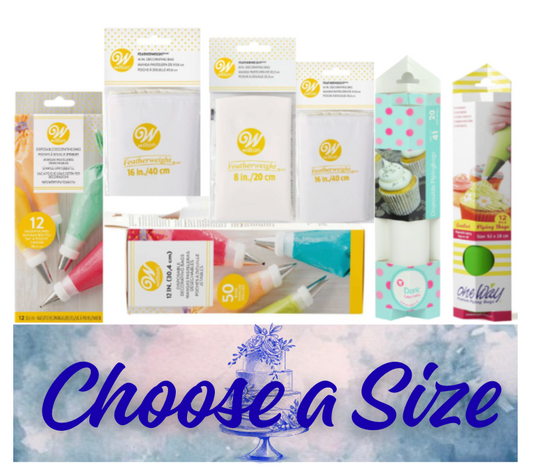 PIPING BAGS-DISPOSABLE -Wilton CHOOSE A SIZE