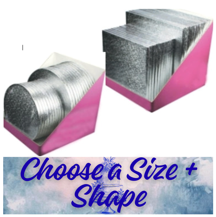 Drum Cake  Board (12mm Thick- PACK OF 25)  CHOOSE A SIZE AND SHAPE