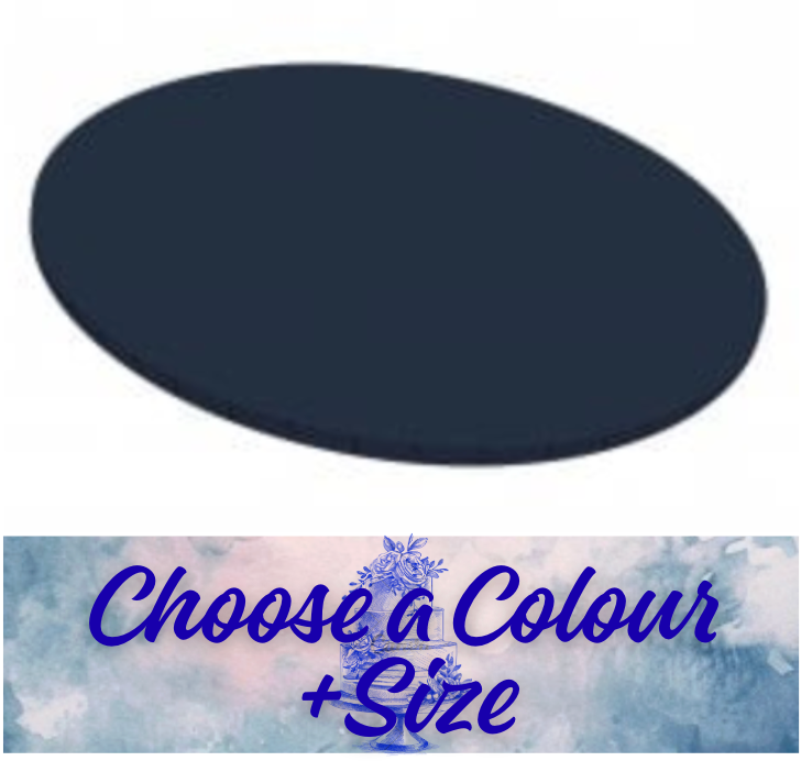 ROUND MATT  MASONITE  Cake Board (5mm)  - CHOOSE A COLOUR & SIZE