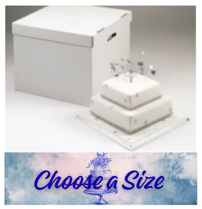 Cake Box-Stacked- CHOOSE A SIZE