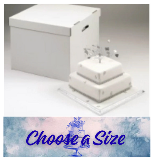 Cake Box-Stacked- CHOOSE A SIZE