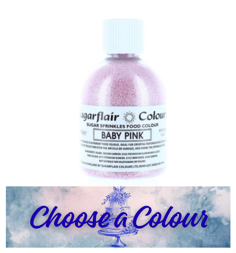 SUGARFLAIR Sprinkle - 100g- CHOOSE A COLOUR