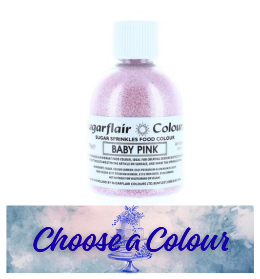 SUGARFLAIR Sprinkle - 100g- CHOOSE A COLOUR