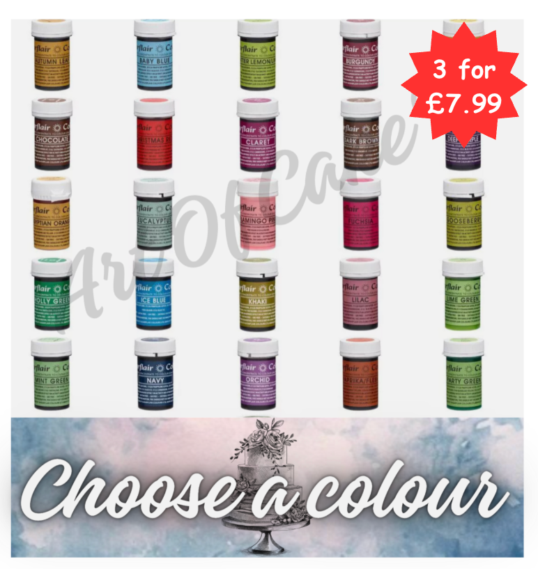 SUGARFLAIR SPECTRAL  PASTE 25g--- CHOOSE A COLOUR