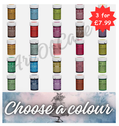 SUGARFLAIR SPECTRAL  PASTE 25g--- CHOOSE A COLOUR