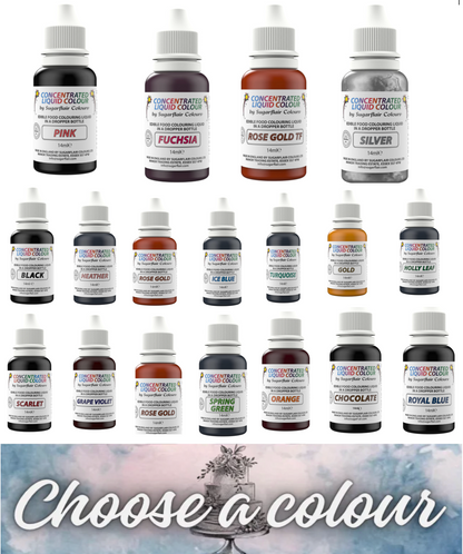 Sugarflair Droplet Colour 14ml Choose a Colour