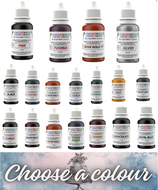 Sugarflair Droplet Colour 14ml Choose a Colour