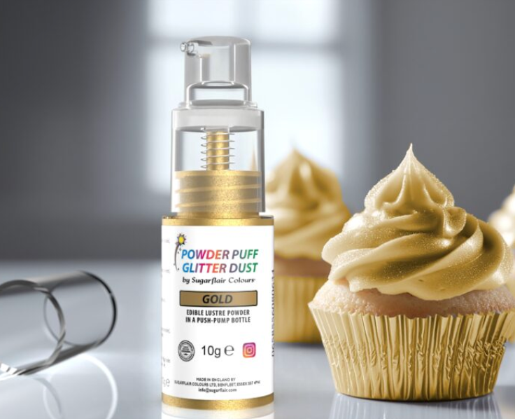 SUGARFLAIR PUFF SPRAY 10g CHOOSE A COLOUR