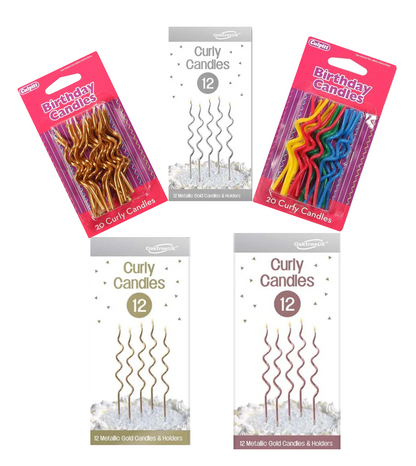 Curly Candles-CHOOSE A COLOUR