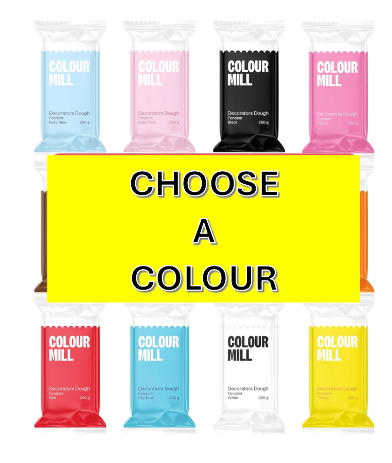 Colour Mill Decorators Dough Premium Ready to Roll Sugar Paste 250g ( CHOOSE A COLOUR)