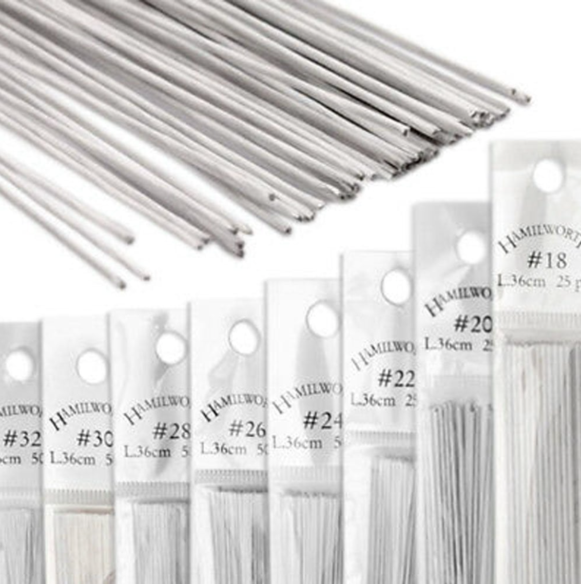 HAMILWORTH WIRES  (Floral Wire)  50/pk or 25/pK-----CHOOSE A COLOUR & SIZE