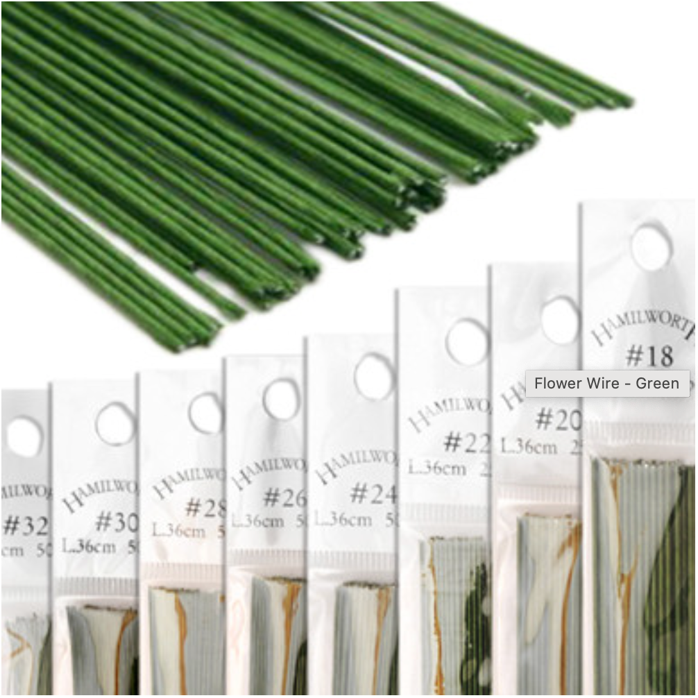 HAMILWORTH WIRES  (Floral Wire)  50/pk or 25/pK-----CHOOSE A COLOUR & SIZE