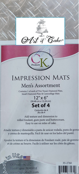 CK PRODUCTS-Impression Mats  Men's Assortment  # 35-2760  Set of 4