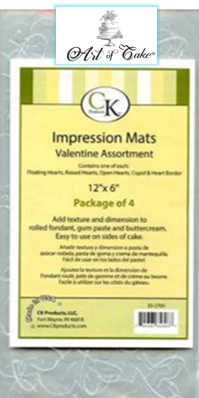 CK PRODUCTS --Impression Mats  Valentine  Assortment  # 35-2705 Set of 4