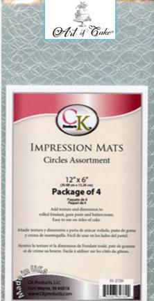 CK PRODUCTS-Impression Mats  Circle Assortment  # 35-2720 Set of 4