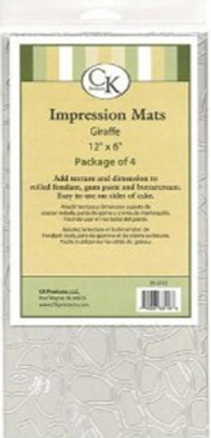 CK PRODUCTS -Impression mat Giraffe #35-2752- Package of 4