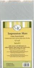 CK PRODUCTS-Impresion Mat Narrow Lines# 35-2741 PACK OF 4
