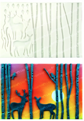 Birch Silhouette Silicone Moulds FPC C210