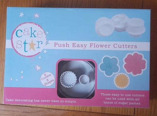 *Cake Star Push Easy Cutters - Flowers 6 Piece