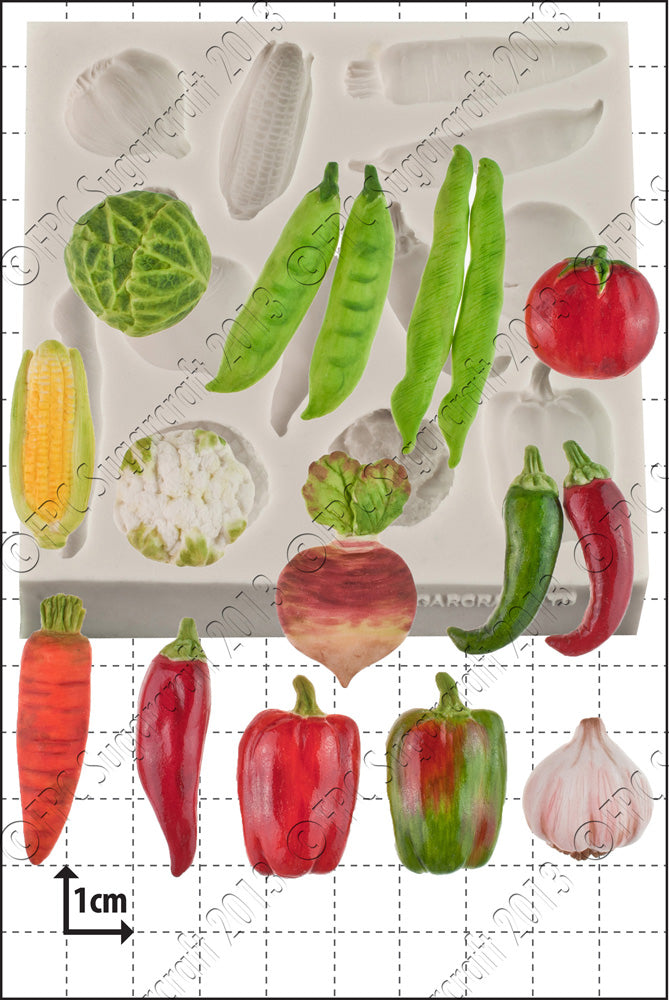 Vegetables' Silicone Mould By FPC - C176