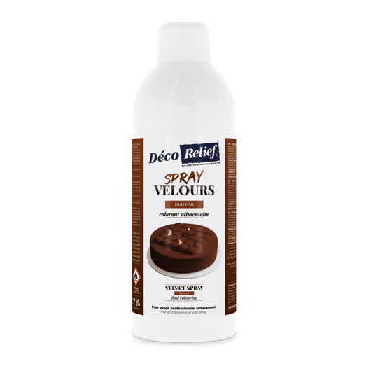 Deco Relief Chocolate Velvet Spray( Marron)