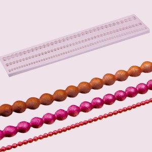 Necklaces Pearl Silicon Mould  3 cords