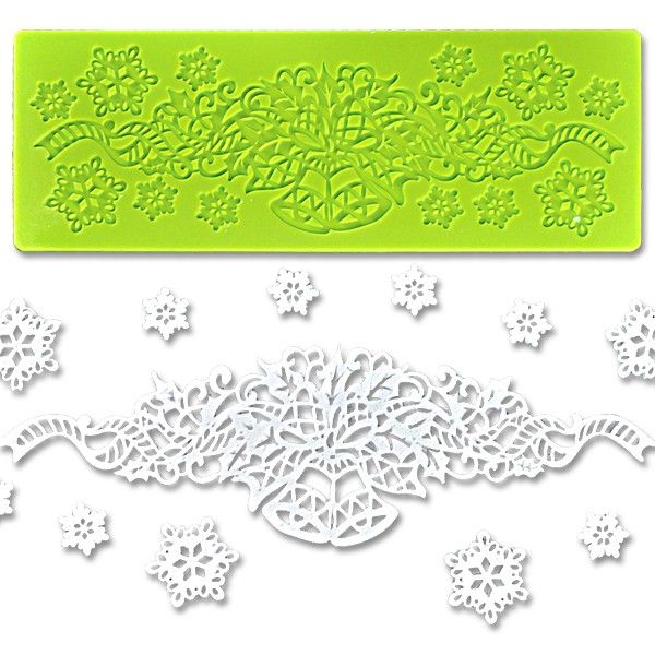 Silicone Lace Mould -Christmas Bells