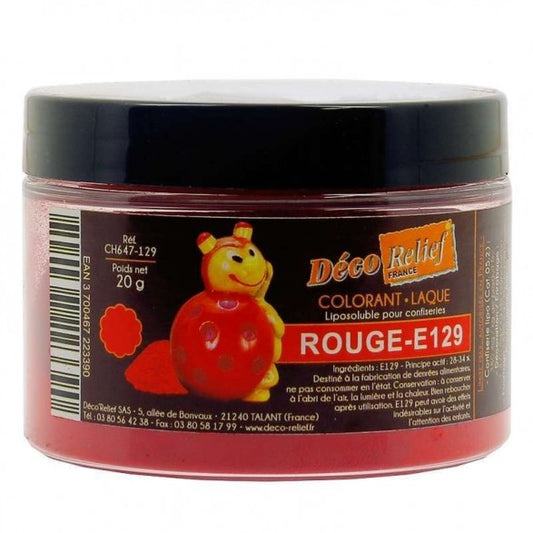 DECO RELIEF COLOUR  for Chocolate -Gloss Tomato Red  20g # CH647-129-Deco Relief