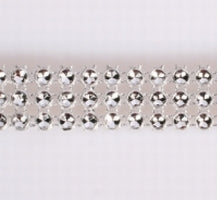 Acrylic Diamante band 3 rows