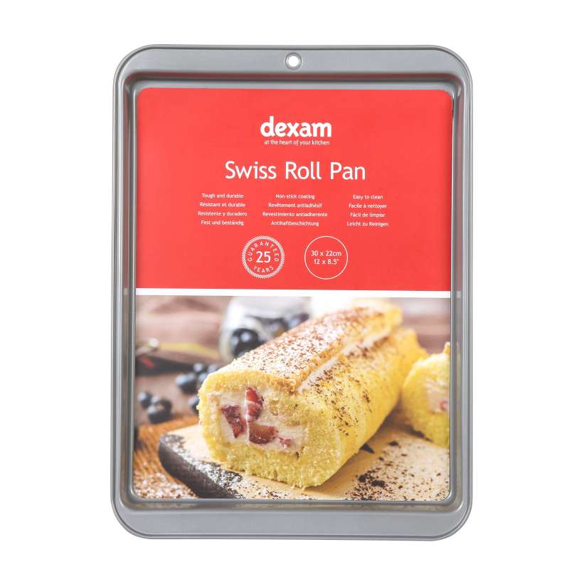 Dexam Non-Stick Baking/Swiss Roll Tray, 30 x 22cm