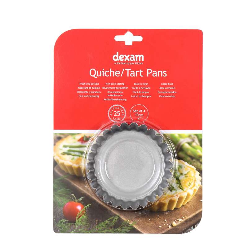 Tart Pans-Dexam Non-Stick Mini Quiche-Set of 4